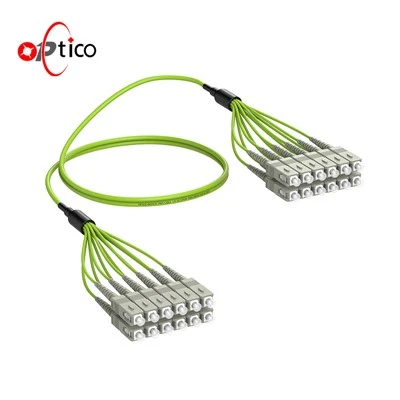 12F SC to SC Fiber plākstera vada multimode