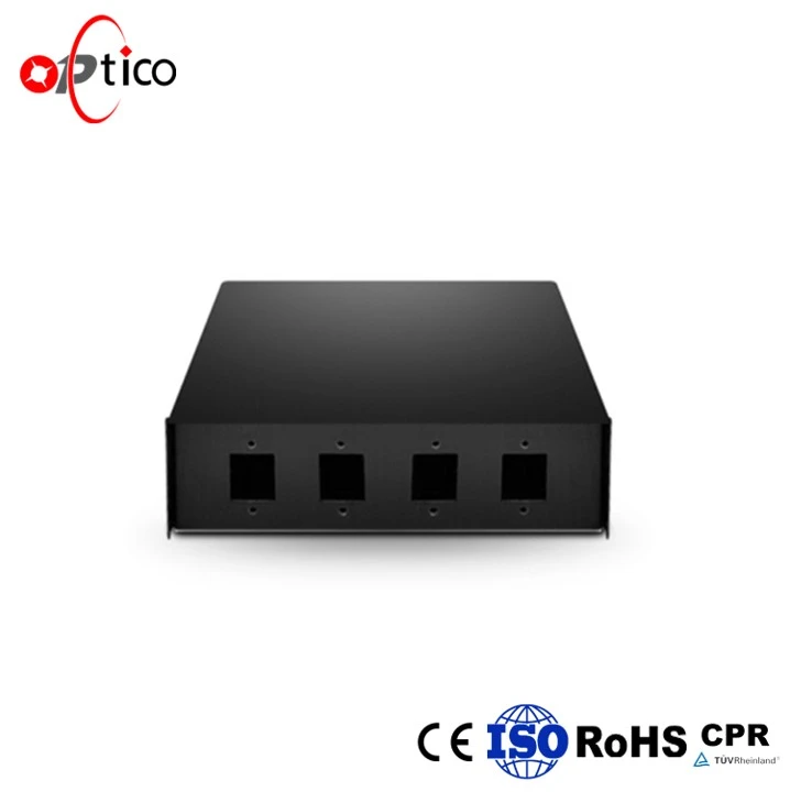 8 Core LC pie sienas piestiprināta fiber optic termināla kārba