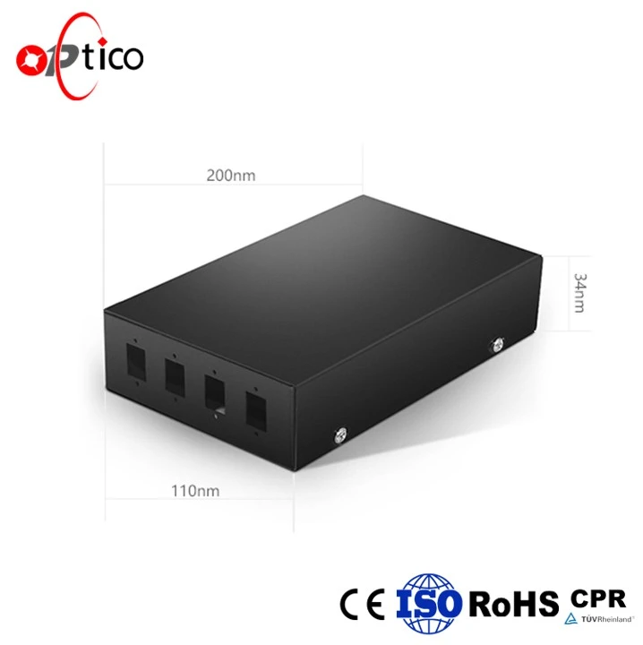 8 Core LC Wall-mounted Fiber Optic Terminal Box 8 Core LC Wall-mounted Fiber Optic Terminal Box