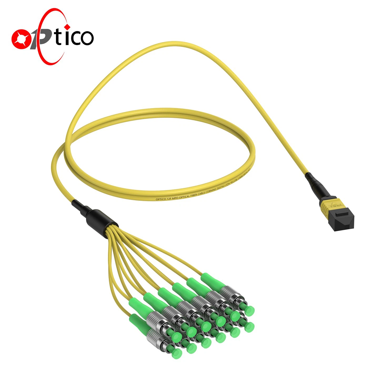 12xfc optiskā šķiedra MTP MPO instalācijas kabelis